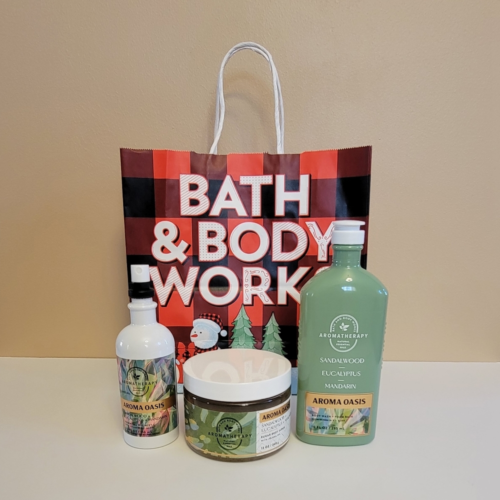 Bath & Body Works Aromatherapy Aroma Oasis "Sandalwood+Eucalyptus+Mandar…